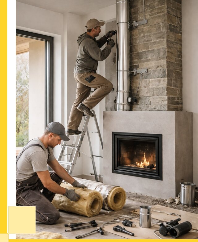 Монтаж дымоходов для каминов в Пушкине от 16226 р. ЭриданПшн