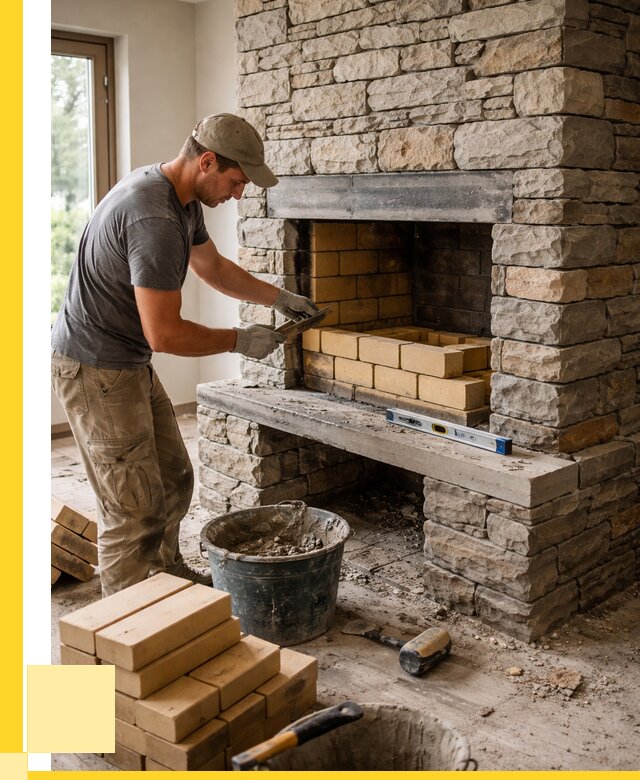 Кладка каминов и камина в Пушкине от 27043 р. ЭриданПшн