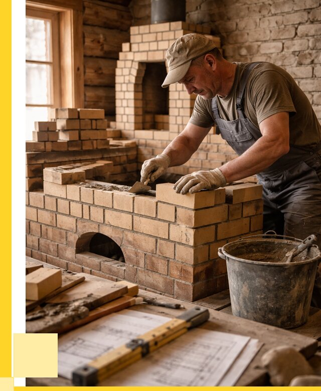 Кладка печей из кирпича в Пушкине цены от 32451 р. - ЭриданПшн