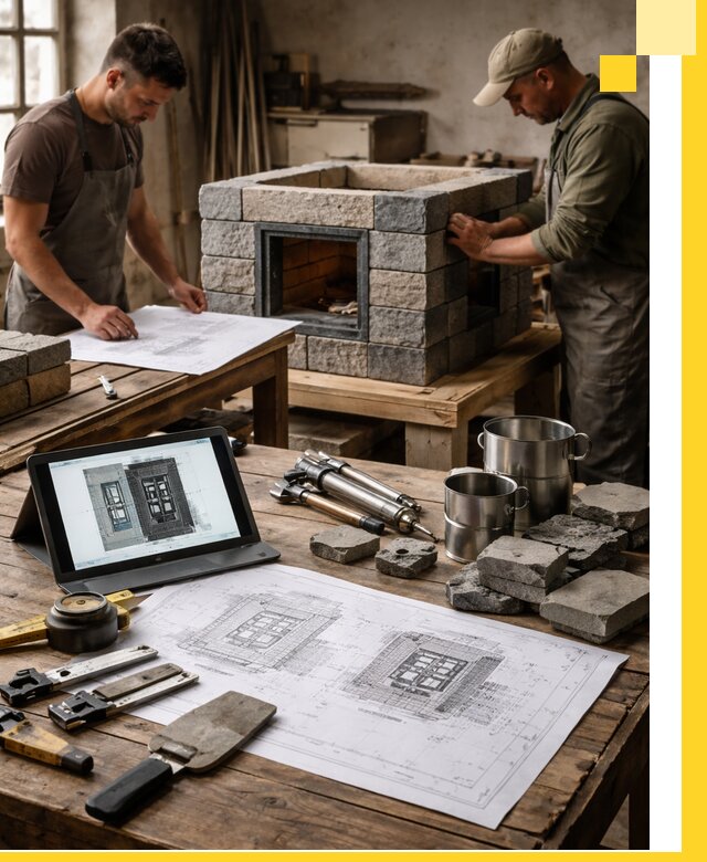 Разработка проектов печей с согласованием и монтажом в Пушкине