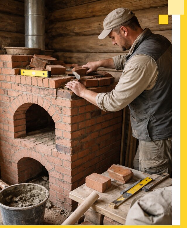 Изготовление и установка русских печей в Пушкине под ключ