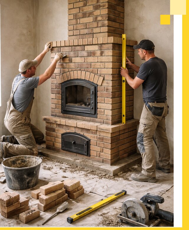 Продажа и установка печей и каминов для дома под ключ в Пушкине