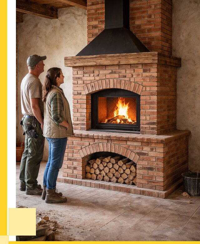 Печи камины из кирпича в Пушкине от 129804 р. | ЭриданПшн