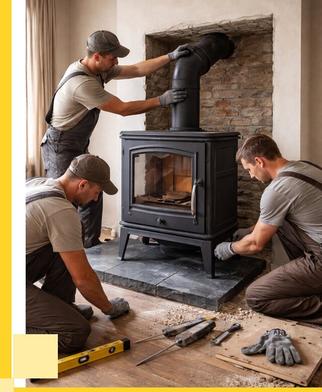 Монтаж печи камина в частном доме в Пушкине от 27043 р. | ЭриданПшн