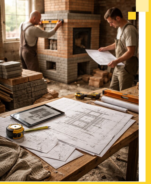 Проекты печей и каминов с индивидуальным дизайном в Пушкине