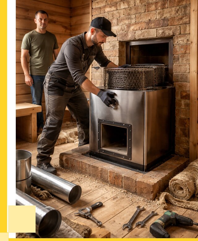 Монтаж банных печей под ключ в Пушкине от 19471 р., ЭриданПшн