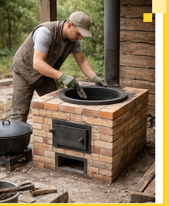 Изготовление и установка печей для казана в Пушкине под ключ