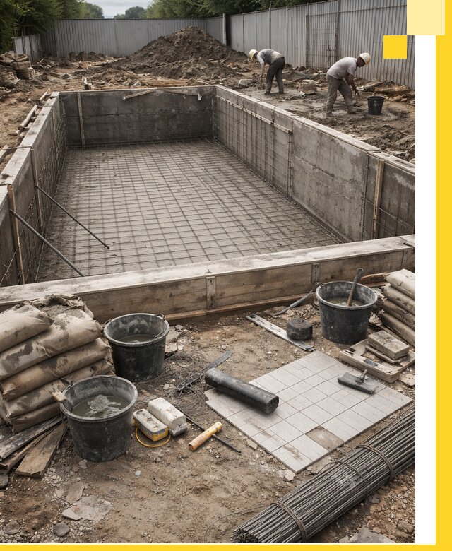 Строительство бассейнов под ключ в Пушкине, дизайн и монтаж