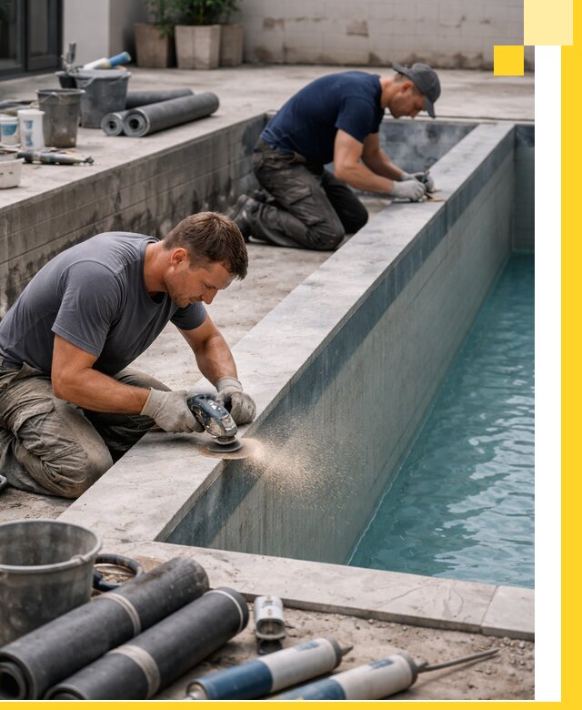 Профессиональный ремонт бассейнов под ключ в Пушкине