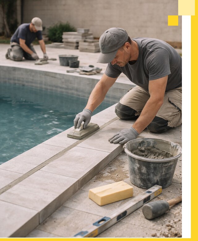 Отделка бассейнов в Пушкине: декоративная отделка и гидроизоляция