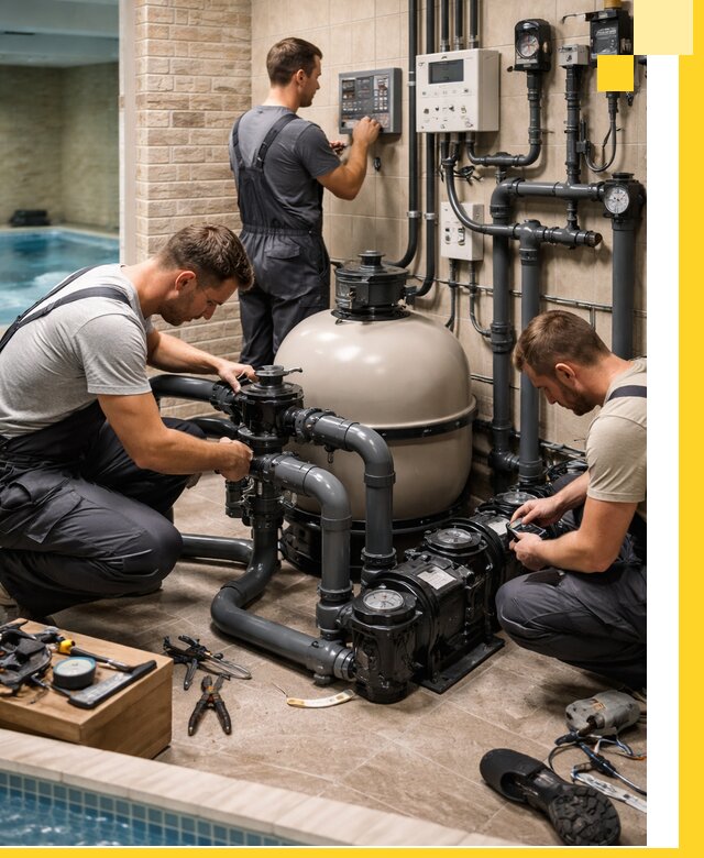 Комплексное оборудование для бассейнов под ключ в Пушкине