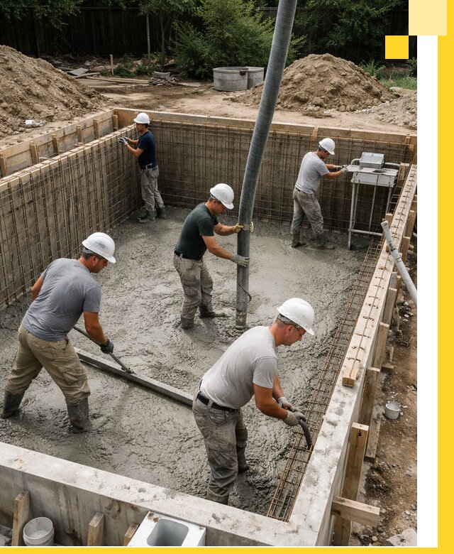 Строительство бетонных бассейнов под ключ в Пушкине