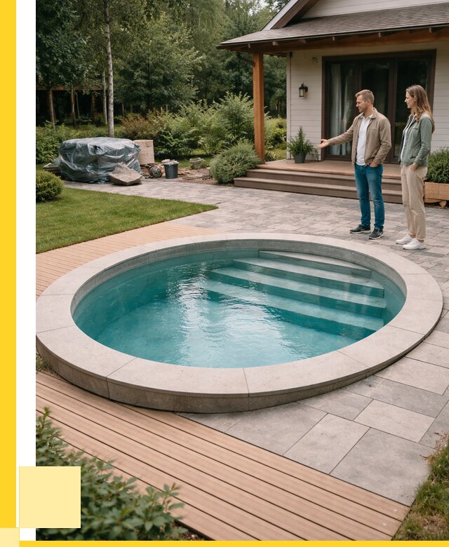 Бассейн на даче под ключ в Пушкине от 216340 р., ЭриданПшн