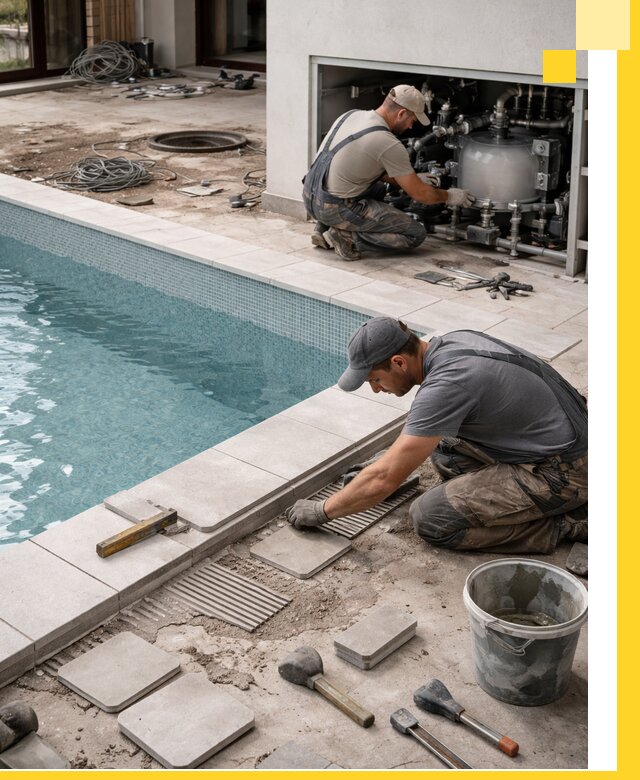 Строительство и монтаж бассейнов в коттедже в Пушкине