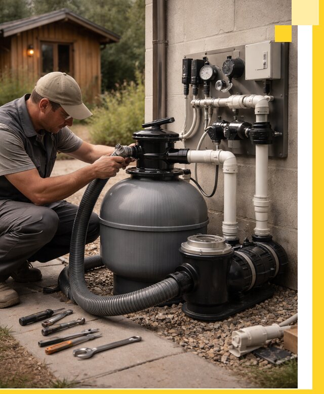 Продажа и монтаж фильтров и насосов для бассейнов в Пушкине