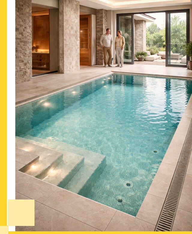 Бассейн во дворе в Пушкине: проект, отделка от 1298040 р. | ЭриданПшн