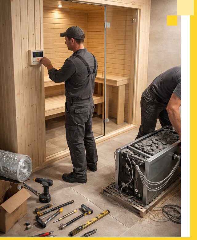 Поставка, установка и монтаж электрических саун в Пушкине