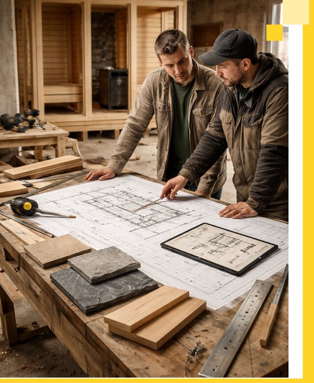 Проекты бань под ключ и планы строительства в Пушкине