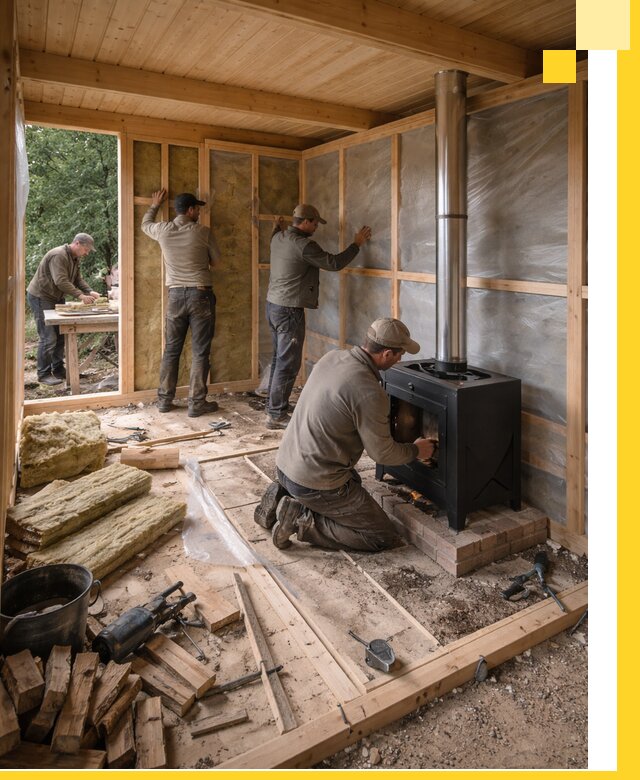 Профессиональный монтаж бань под ключ в Пушкине для дома