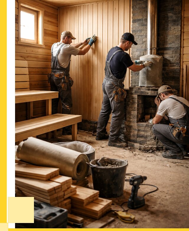 Ремонт бань под ключ в Пушкине от 48677 р. | ЭриданПшн