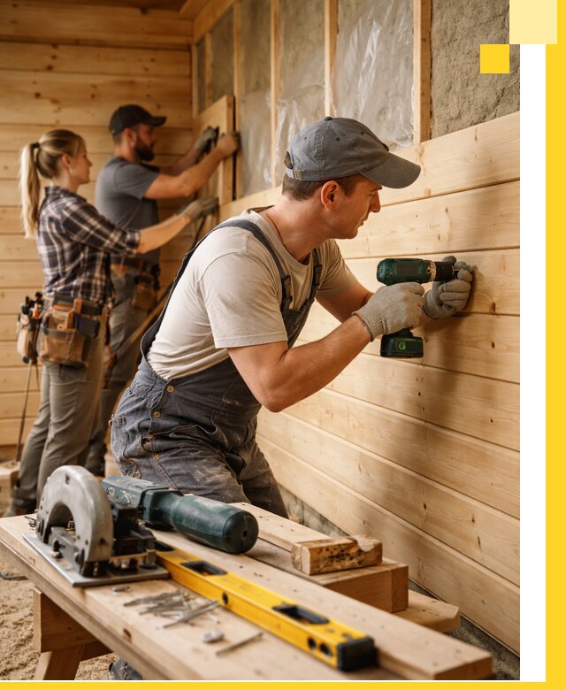 Обшивка бань под ключ в Пушкине: отделка стен и потолков