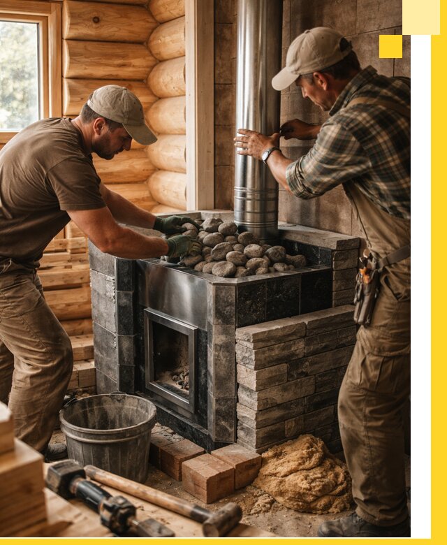 Строительство и отделка русских бань под ключ в Пушкине