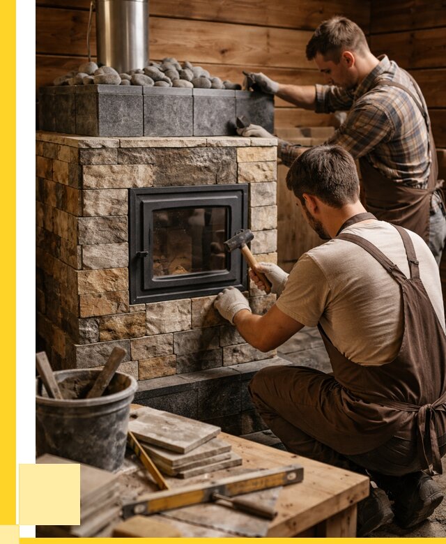 Облицовка банной печи в Пушкине от 16226 р. | ЭриданПшн