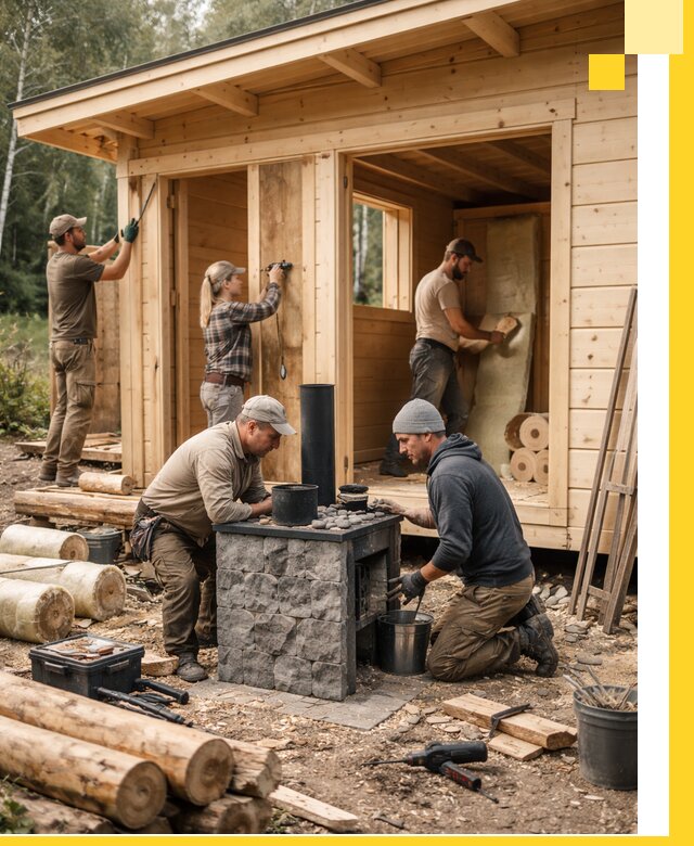 Купить баню под ключ в Пушкине строительство монтаж отделка