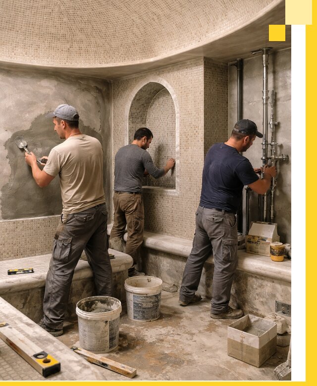 Профессиональный монтаж хамамов под ключ в Пушкине с гарантией