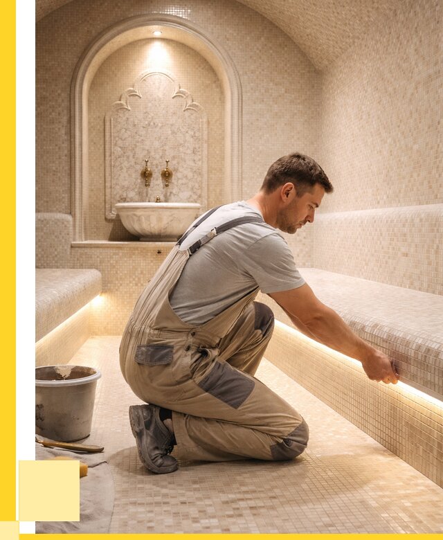 Отделка хамамов под ключ в Пушкине от 5949 р. | ЭриданПшн