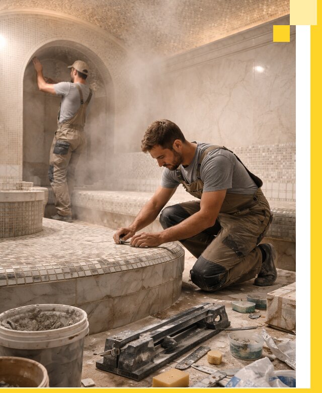 Профессиональный дизайн хамама и SPA под ключ в Пушкине