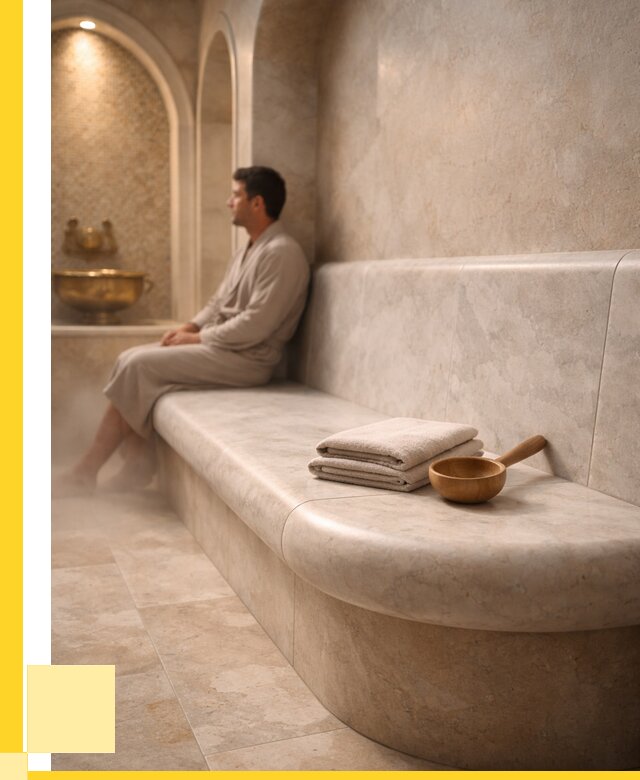 Сиденья для хамама в Пушкине под ключ от 12980 р. | ЭриданПшн