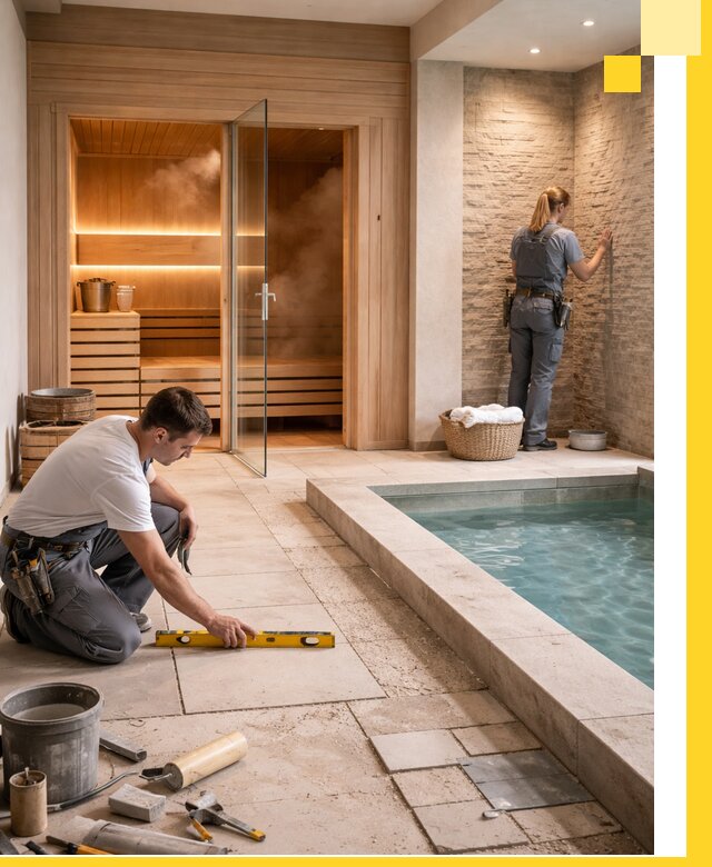 Комплексный дизайн и отделка интерьеров SPA под ключ в Пушкине